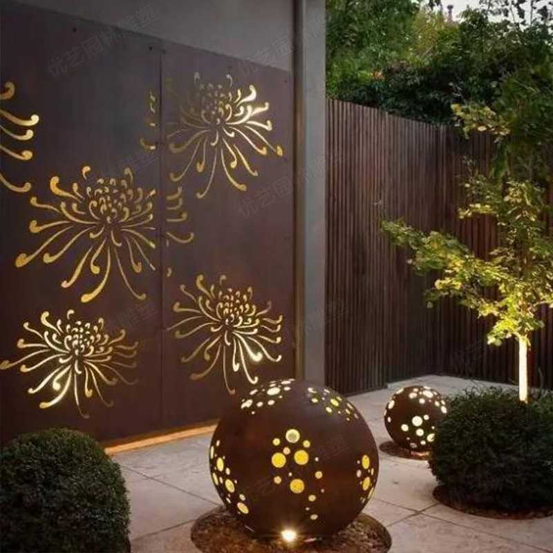 耐候鋼雕塑，景觀雕塑定制